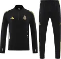 Спортивный костюм Реал Мадрид (Real Madrid) 2025-2026 черно-золотой F0478