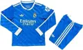 Футбольна форма з довгим рукавом Реал Мадрид (Real Madrid) 2025-2026 резервна синьо-біла F0503