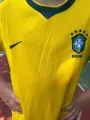 Футбольна форма дитяча збірної Бразилії 2026 Чемпіонат світу домашня жовто-синьо-темно-зелена F0536