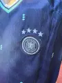 Футбольна форма дитяча збірної Німеччини 2026 Чемпіонат світу виїзна темно-синьо-м'ятно-біла F0538