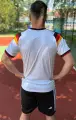 Футбольная форма сборной Германии 2026 Чемпионат Мира домашняя бело-черно-красно-желтая F0583