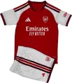 Футбольна форма дитяча Арсенал (Arsenal) 2026-2027 домашня червоно-біло-бордова F0635