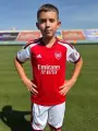 Футбольна форма дитяча Арсенал (Arsenal) 2026-2027 домашня червоно-біло-бордова F0635