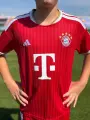 Футбольная форма детская Бавария (Bayern Munich) 2026-2027 домашняя красно-белая F0636