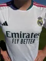 Футбольная форма Реал Мадрид (Real Madrid) 2026-2027 домашняя бело-темно-зелено-розовая F0661