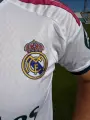 Футбольная форма Реал Мадрид (Real Madrid) 2026-2027 домашняя бело-темно-зелено-розовая F0661