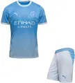 Футбольна форма дитяча Манчестер Сіті (Manchester City) 2026-2027 домашня блакитно-біла F0679