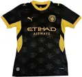 Футболка Манчестер Сіті (Manchester City) 2026-2027 виїзна чорно-жовта F0693