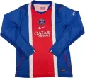 Футболка с длинным рукавом ПСЖ (PSG) 2026-2027 домашняя сине-красно-белая F0696