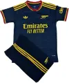 Футбольна форма Арсенал (Arsenal) 2026-2027 виїзна темно-синьо-жовто-червона F0708