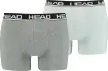 Труси (боксерки) Head BASIC BOXER 2P світло-сіро-чорні, сіро-чорні (2 штуки) 701202741-012