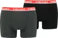 Труси (боксерки) Head BASIC BOXER 2P сіро-червоні, чорно-червоні (2 штуки) 701202741-011