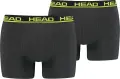Труси (боксерки) Head BASIC BOXER 2P темно-сіро-лаймові (2 штуки) 701202741-009