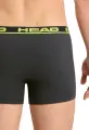 Трусы (боксерки) Head BASIC BOXER 2P темно-серо-лаймовые (2 штуки) 701202741-009