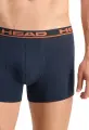 Трусы (боксерки) Head BASIC BOXER 2P темно-сине-оранжевые (2 штуки) 701202741-010