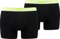 Труси (боксерки) Head BASIC BOXER 2P чорно-лаймові (2 штуки) 701202741-019