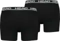 Трусы (боксерки) Head BASIC BOXER 2P черные (2 штуки) 701202741-005