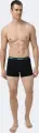 Трусы (боксерки) Head MEN ELASTIC BOXER 2P черно-темно-зеленые (2 штуки) 701234928-001