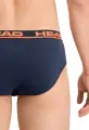 Трусы (брифы) Head BOXER BRIEF 2P темно-сине-оранжевые (2 штуки) 100001753-003