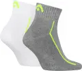 Шкарпетки Head ALL SPORTS PERFORMANCE QUARTER 2P біло-лаймові, сіро-лаймові (2 пари) 701229022-004
