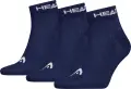 Шкарпетки Head ELEMENTS ALL SPORTS QUARTER 3P темно-сині (3 пари) 701229010-003
