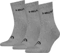 Шкарпетки Head ELEMENTS ALL SPORTS SHORT CREW 3P сірі (3 пари) 701229009-004