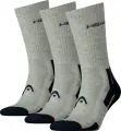 Носки Head PERFORMANCE CREW 3PPK UNISEX серо-темно-сине-оранжевые (3 пары) 741020001-650