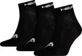 Носки Head QUARTER 3P UNISEX черные (3 пары) 761011001-200