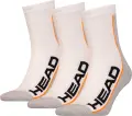 Шкарпетки Head STRIPE SHORT CREW 3-PACK біло-сіро-помаранчеві (3 пари) 781010001-062