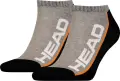 Носки Head STRIPE SNEAKER 2-PACK серо-черно-оранжевые (2 пары) 781008001-235
