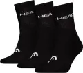 Шкарпетки Head ELEMENTS ALL SPORTS SHORT CREW 3P чорні (3 пари) 701229009-001