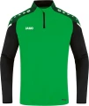 Реглан детский Jako ZIP TOP PERFORMANCE зелено-черный 8622-221