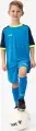 Футболка джерсі дитяча Jako ICONIC S/S блакитно-синьо-жовта 4224-444
