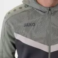 Олимпийка (мастерка) с капюшоном Jako ICONIC темно-серо-серо-мятная 6824-852