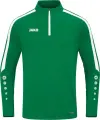 Реглан дитячий Jako ZIP TOP POWER зелено-білий 8623-200
