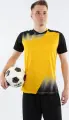 Футболка джерси Jako VINTAGE S/S желто-черная 4245-337