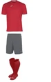 Комплект футбольної форми червоний Joma COMBI №19