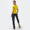Футболка женская Joma CREW II 900385.903 желто-темно-синяя