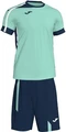 Комплект футбольної форми Joma ROMA II 101274.403 зелено-темно-синій