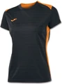 Футболка женская Joma CAMPUS II черно-оранжевая 900242.150