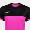 Футболка для тенниса женская Joma MONTREAL розово-черная 901644.030