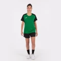 Футболка женская Joma ACADEMY IV  зелено-черная 901335.451