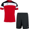 Комплект футбольної форми Joma CREW IV червоно-чорний 101534.601_100053.100