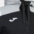 Олімпійка (мастерка) з капюшоном Joma TOLEDO чорно-світло-сіра 103737.100