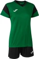 Комплект футбольної форми жіночий Joma PHOENIX SET зелено-чорний 901709.451