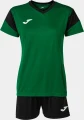 Комплект футбольної форми жіночий Joma PHOENIX SET зелено-чорний 901709.451