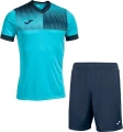 Комплект футбольної форми Joma ECO SUPERNOVA бірюзово-темно-синій 103128.013_100053.331