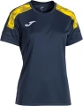 Футболка жіноча Joma CHAMPION VIII темно-синьо-жовта 902514.339