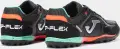 Сороконіжки (шиповки) Joma TOP FLEX чорно-бірюзово-коралові TOPW2501TF