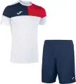 Комплект футбольной формы Joma CREW V бело-красно-темно-синий 103084.206_100053.331